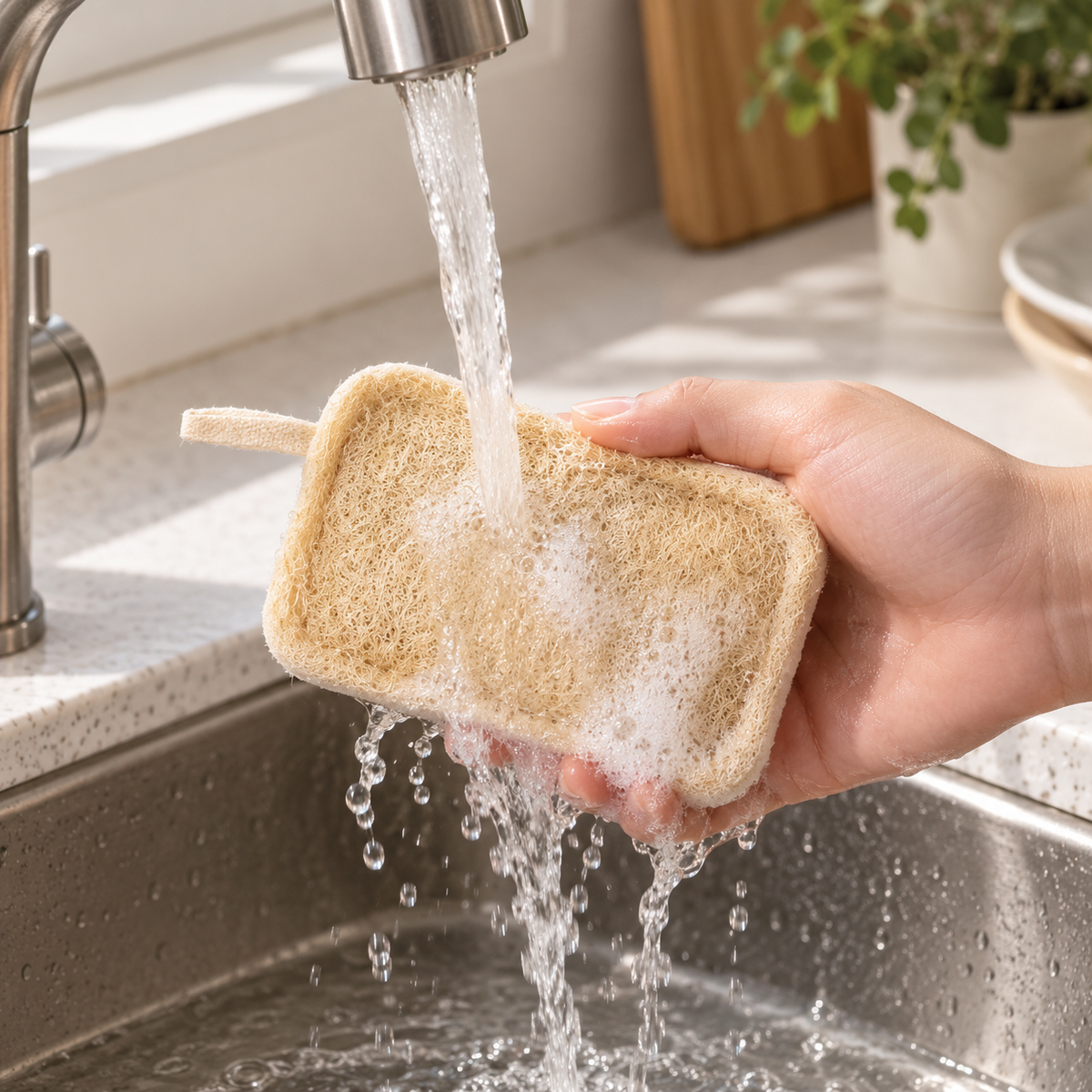 Natural Loofah Dish Washing Cloth