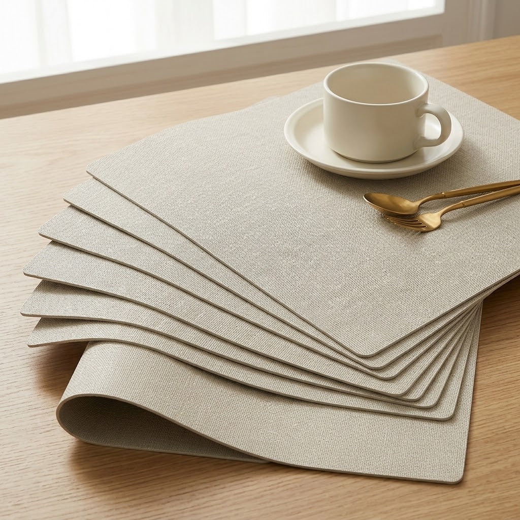 Water Resistant Faux Leather Placemat
