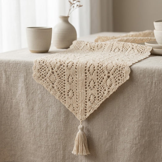 Vintage Crochet Table Runner