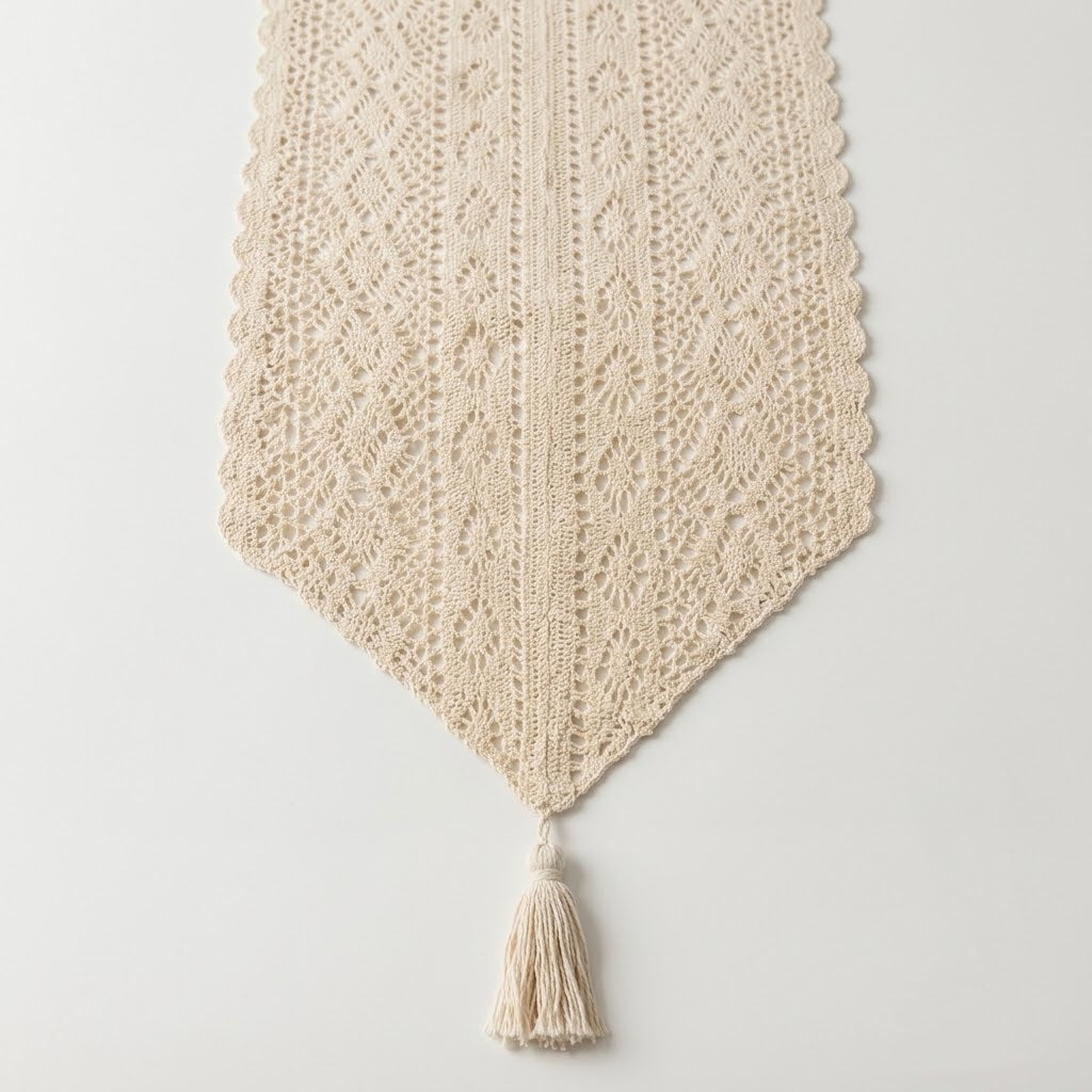 Vintage Crochet Table Runner