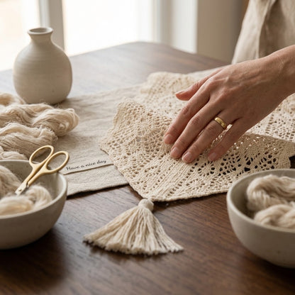 Vintage Crochet Table Runner