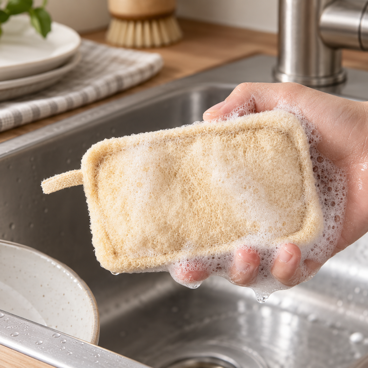 Natural Loofah Dish Washing Cloth