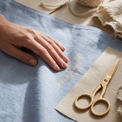 Linen Cross Back Cooking Apron