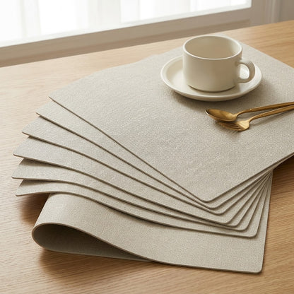 Water Resistant Faux Leather Placemat